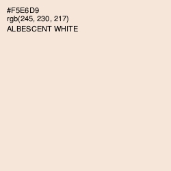 #F5E6D9 - Albescent White Color Image